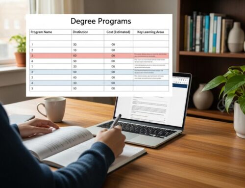 How to Build a Final Comparison Table for Your Degree Decision